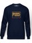 Pubg Logo1 Baskılı Indigo Mavi Lacivert Erkek Örme Sweatshirt Uzun Kol 1