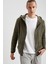 Defacto Fit Slim Fit Kapüşonlu Fermuarlı Spor Polar Sweatshirt S8767AZ20CW 5