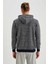Disconnected Baskılı Kapüşonlu Regular Fit Sweatshirt S2839AZ20WN 4