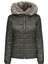 Onldogukan Fur Padded Kadın Haki Mont 2