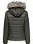 Onldogukan Fur Padded Kadın Haki Mont 3