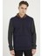 1040 Dewberry Erkek Sweatshırt-Lacivert 3