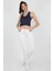 Gabardin Pantolon Beyaz 1