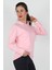 Kapüşonlu Sweatshirt Pembe 4