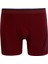 3 Adet Bacağı Saran Erkek Boxer Bordo 1