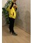 Erkek Çocuk Sarı Fermuarlı Kapşonlu Baskılı Sweatshirt 5