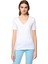 Kadın V Yaka Basic Tshirt 1