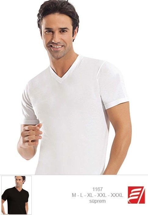 Erdem 1167 Erkek V Yaka Kısa Kol Atlet Fanila görsel 8