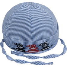 Bay Şapkacı Erkek Bebek Çizgili Bermuda Şapka