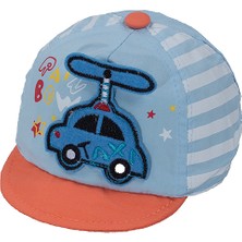 Bay Şapkacı Erkek Bebek Helikopterli Kep Şapka