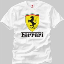 Crazy Ferrari Logo Erkek T-Shirt