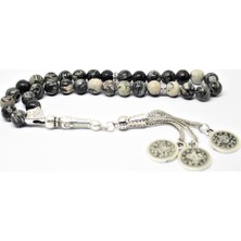 RD Ekoavm Çizgili Jasper Tesbih Doğal Taş Tespih