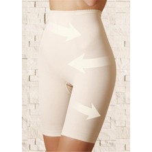 Anıl 2445 Kadın Yüksek Bel Paçalı İnceltici Dikişsiz Şort Korse