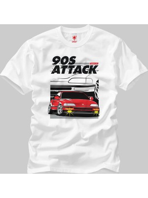 Crazy Honda CRX 90s Attack Erkek T-Shirt