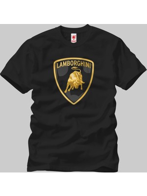 Crazy Lamborghini Logo Erkek T-Shirt