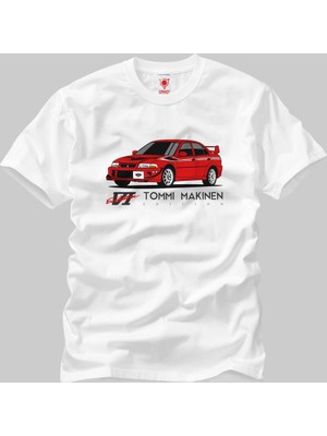 Crazy Mitsubishi Evolution VI Tommi Makinen Erkek T-Shirt