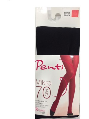 Penti Külotlu Mikro 70 Den Siyah No.3 L