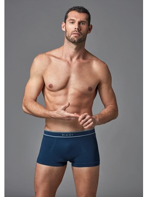 Dagi Erkek Dikişsiz Boxer Lacivert E011000790