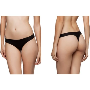 Lazer Kesim İz Yapmaz Bayan Tanga Siyah 3'lü