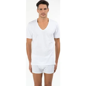 44TS10011 Enrico Erkek 2'li V Yaka T-Shirt