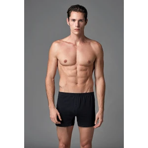 Erkek 2'li Penye Boxer Siyah ES011523