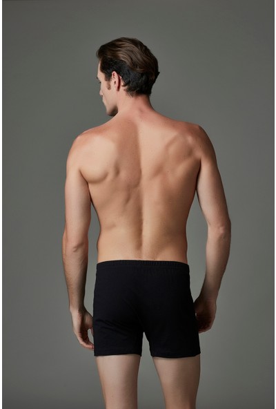 Eros Erkek 2'li Penye Boxer Siyah ES011523