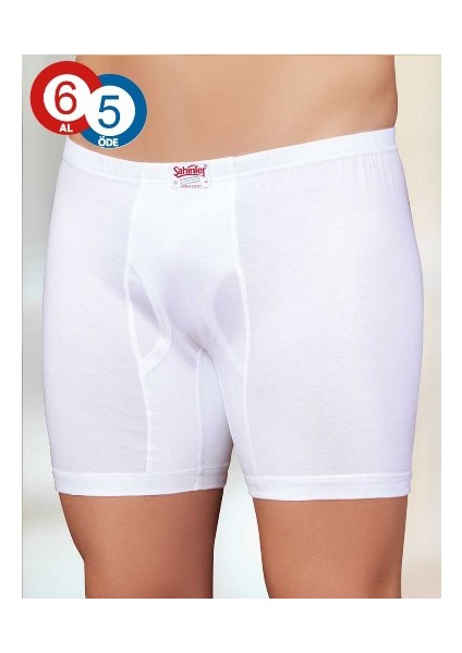 6'lı Paket %100 Pamuk Erkek Boxer Me007
