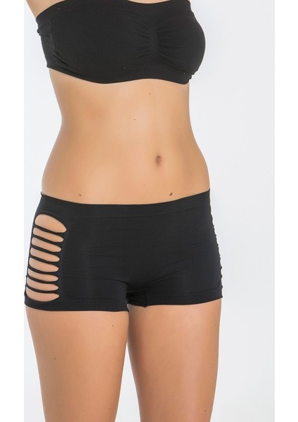 1247 Yırtık Panty Şort