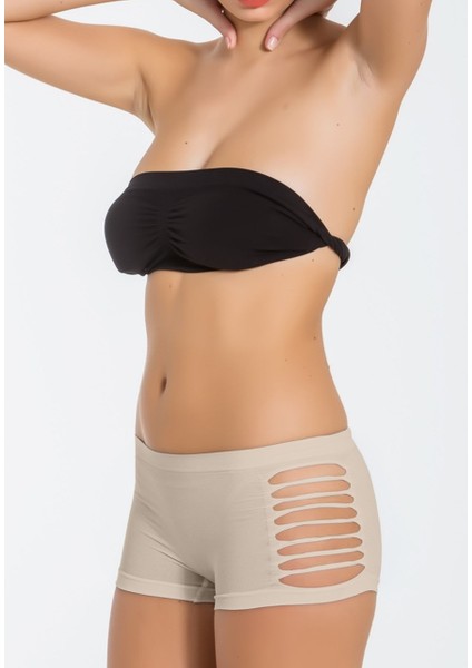 1247 Yırtık Panty Şort