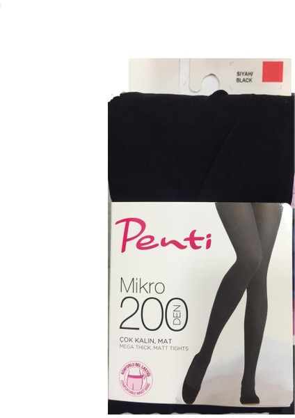 Külotlu Mikro 200 Den Siyah No 1 S