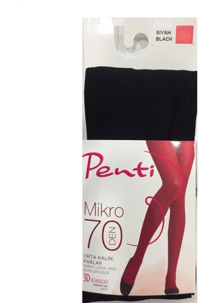 Külotlu Mikro 70 Den Siyah No.2 M