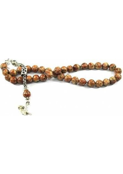 Jasper Taşı 8 Mm Tespih Küre Kesim Tesbih
