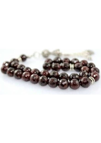 Granat (Lal-Garnet) Taşı 8 Mm Doğal Taş Tespih Faset Kesim Tesbih modelleri