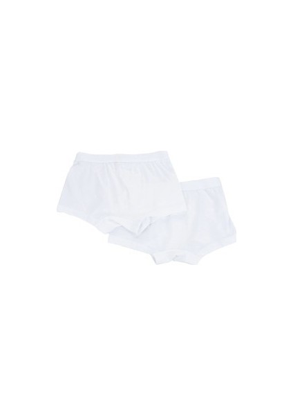 Erkek Çocuk 2'li Boxer Beyaz K017Y0060