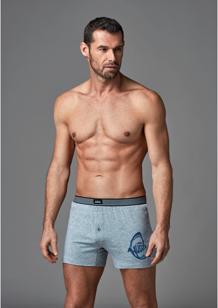 Erkek Boxer Gri Melanj E011000230