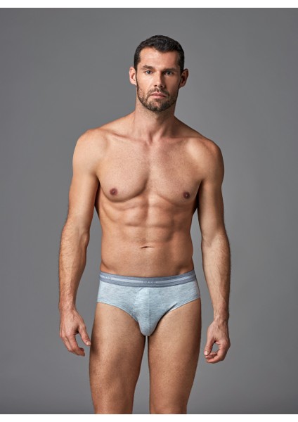 Erkek Slip Gri Melanj E011000450