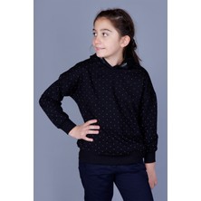Toontoy Kız Çocuk Taş İşlemeli Sweatshirt