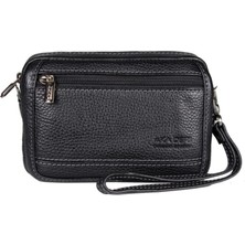 Aka Deri 112 Aka Portföy Çanta Omuz Çanta Siyah