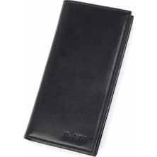 Aka Deri 810 Deri Unisex Cüzdan Siyah