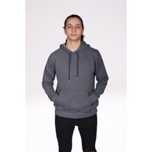 Maccali Antrasit Erkek Kapüşonlu Sweatshirt  - Maccalinantrasit