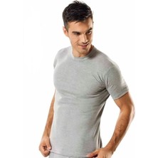 Tutku 6 Adet Gri Sıfır Yaka Atlet