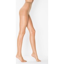 Penti Bronz Fit 15 Külotlu Çorap Kadın S Beden İnce Yapı ile Düz Desen Sunuyor