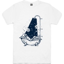 Rock&Roll Astro Duş Beyaz Kısa Kollu Erkek Tişört