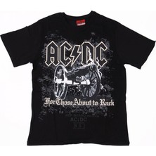 Bunlardan İstiyorum Ac/dc For Those About To Rock Tişört Siyah