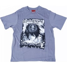 Bunlardan İstiyorum Death Note No:5 Tişört Gri