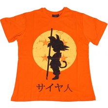 Bunlardan İstiyorum Dragon Ball Z Goku Tişört Turuncu