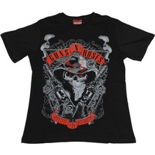 Bunlardan İstiyorum Guns N' Roses Appetite For Destruction Tişört Siyah