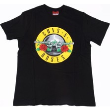 Bunlardan İstiyorum Guns N' Roses Logo Tişört Siyah