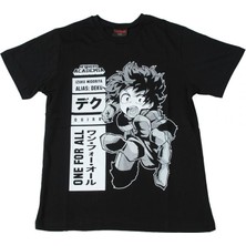 Bunlardan İstiyorum My Hero Academia One For All Tişört Siyah