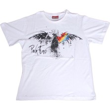 Bunlardan İstiyorum Pink Floyd Wings To Fly Tişört Beyaz